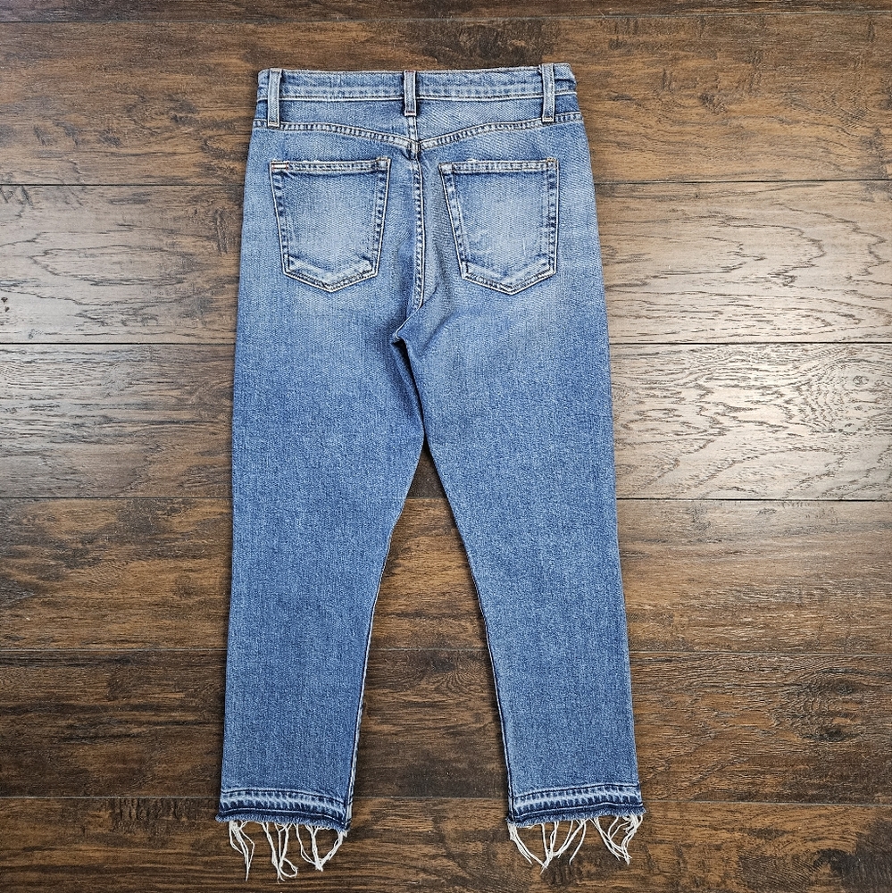 Alice + Olivia Amazing High Rise Girlfriend Slim Best Intentions Jeans Size 28 - Picture 2 of 13